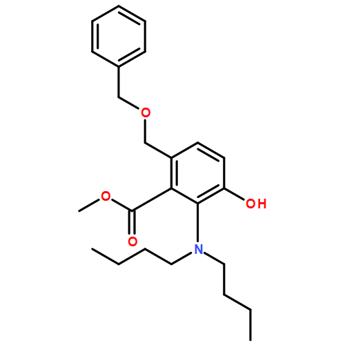 Benzoic acid, 2-(dibutylamino)-3-hydroxy-6-[(phenylmethoxy)methyl]-, methyl ester 