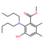 Benzoic acid, 2-(dibutylamino)-3-hydroxy-5,6-dimethyl-, methyl ester 