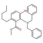 Benzoic acid, 2-[bis(phenylmethyl)amino]-3-hydroxy-6-pentyl-, methyl ester 