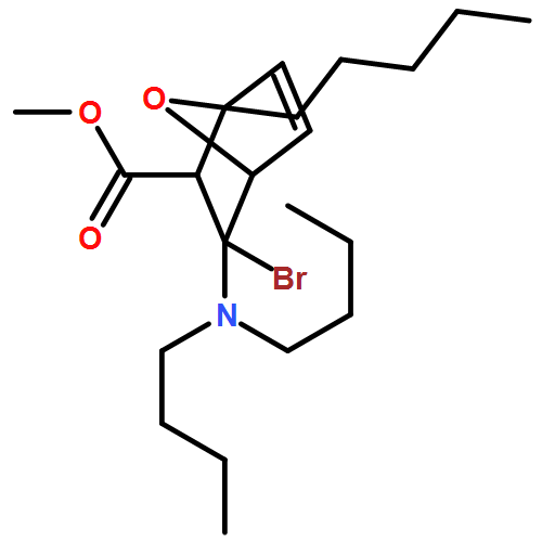 7-Oxabicyclo[2.2.1]hept-5-ene-2-carboxylic acid, 3-bromo-3-(dibutylamino)-1-pentyl-, methyl ester 