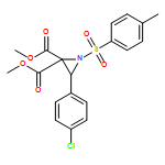 2,2-Aziridinedicarboxylic acid, 3-(4-chlorophenyl)-1-[(4-methylphenyl)sulfonyl]-, 2,2-dimethyl ester 