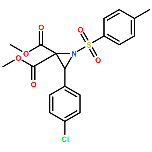 2,2-Aziridinedicarboxylic acid, 3-(4-chlorophenyl)-1-[(4-methylphenyl)sulfonyl]-, 2,2-dimethyl ester 