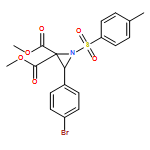 2,2-Aziridinedicarboxylic acid, 3-(4-bromophenyl)-1-[(4-methylphenyl)sulfonyl]-, 2,2-dimethyl ester 