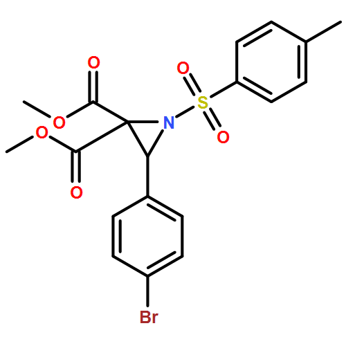 2,2-Aziridinedicarboxylic acid, 3-(4-bromophenyl)-1-[(4-methylphenyl)sulfonyl]-, 2,2-dimethyl ester 