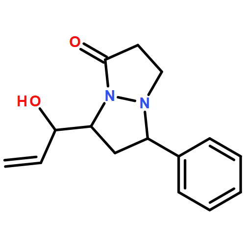 1H,5H-Pyrazolo[1,2-a]pyrazol-1-one, tetrahydro-7-[(1R)-1-hydroxy-2-propen-1-yl]-5-phenyl-, (5R,7R)- 