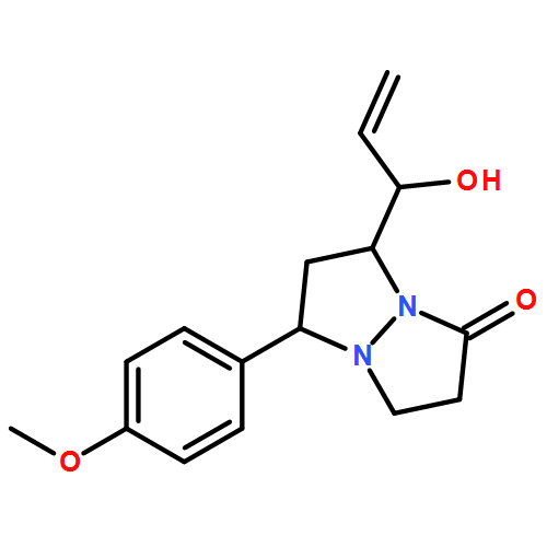 1H,5H-Pyrazolo[1,2-a]pyrazol-1-one, tetrahydro-7-[(1R)-1-hydroxy-2-propen-1-yl]-5-(4-methoxyphenyl)-, (5R,7R)- 