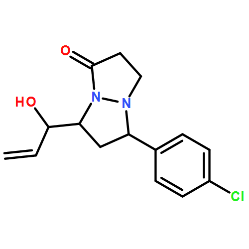 1H,5H-Pyrazolo[1,2-a]pyrazol-1-one, 5-(4-chlorophenyl)tetrahydro-7-[(1R)-1-hydroxy-2-propen-1-yl]-, (5R,7R)- 