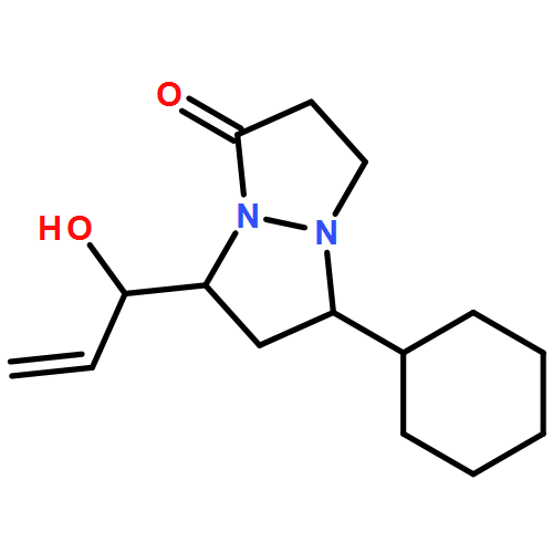 1H,5H-Pyrazolo[1,2-a]pyrazol-1-one, 5-cyclohexyltetrahydro-7-[(1R)-1-hydroxy-2-propen-1-yl]-, (5R,7R)- 