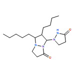 1H,5H-Pyrazolo[1,2-a]pyrazol-1-one, 6-butyltetrahydro-7-(3-oxo-1-pyrazolidinyl)-5-pentyl-, (5R,6S,7S)-rel- 