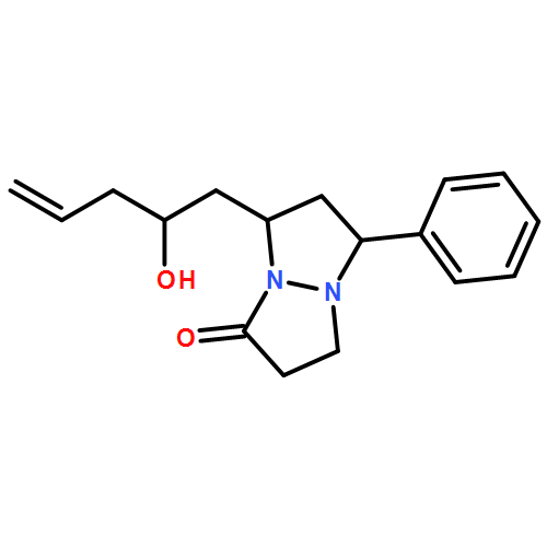 1H,5H-Pyrazolo[1,2-a]pyrazol-1-one, tetrahydro-7-[(2S)-2-hydroxy-4-penten-1-yl]-5-phenyl-, (5R,7R)- 