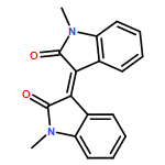 2H-Indol-2-one, 3-(1,2-dihydro-1-methyl-2-oxo-3H-indol-3-ylidene)-1,3-dihydro-1-methyl-, (E)- (9CI) 