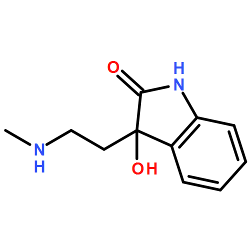 2H-Indol-2-one, 1,3-dihydro-3-hydroxy-3-[2-(methylamino)ethyl]- 