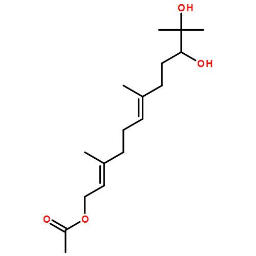 2,6-Dodecadiene-1,10,11-triol, 3,7,11-trimethyl-, 1-acetate, (2E,6E,10R)- 