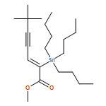 2-Hepten-4-ynoic acid, 6,6-dimethyl-2-(tributylstannyl)-, methyl ester, (2E)- 