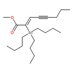 2-Octen-4-ynoic acid, 2-(tributylstannyl)-, methyl ester, (2Z)- 