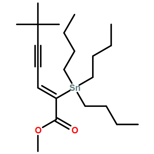 2-Hepten-4-ynoic acid, 6,6-dimethyl-2-(tributylstannyl)-, methyl ester, (2Z)- 