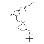 2(5H)-Furanone, 3-[(1E)-2-[(1S,4S,6R)-4-[[(1,1-dimethylethyl)dimethylsilyl]oxy]-2,2,6-trimethyl-7-oxabicyclo[4.1.0]hept-1-yl]ethenyl]-5-[(2E)-4-hydroxy-2-methyl-2-buten-1-ylidene]-, (5Z)- 