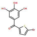 Methanone, (5-bromo-2-thienyl)(3,4,5-trihydroxyphenyl)- 