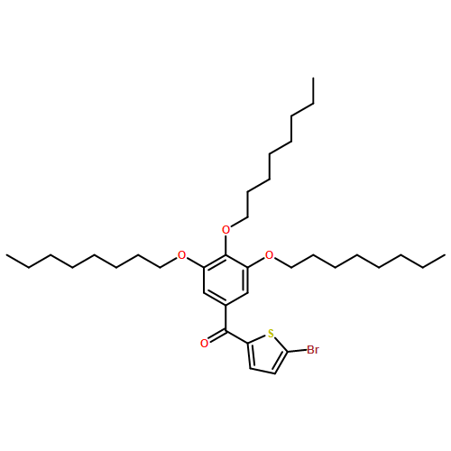 Methanone, (5-bromo-2-thienyl)[3,4,5-tris(octyloxy)phenyl]- 