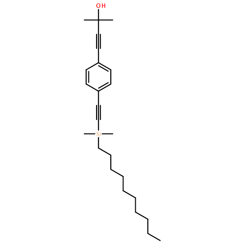 3-Butyn-2-ol, 4-[4-[2-(decyldimethylsilyl)ethynyl]phenyl]-2-methyl- 