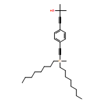 3-Butyn-2-ol, 2-methyl-4-[4-[2-(methyldioctylsilyl)ethynyl]phenyl]- 