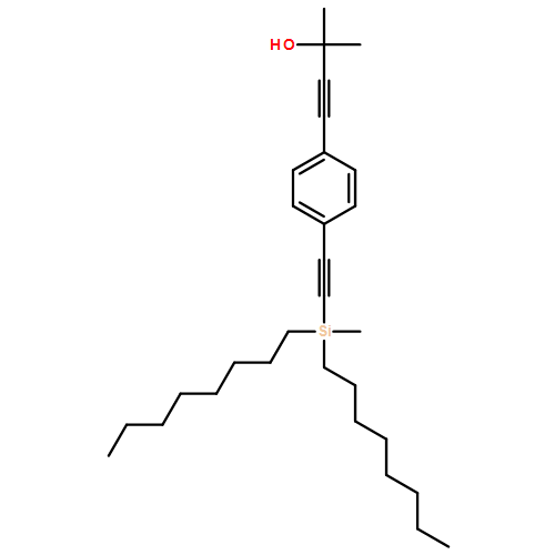 3-Butyn-2-ol, 2-methyl-4-[4-[2-(methyldioctylsilyl)ethynyl]phenyl]- 