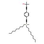 3-Butyn-2-ol, 2-methyl-4-[4-[2-(methyldinonylsilyl)ethynyl]phenyl]- 