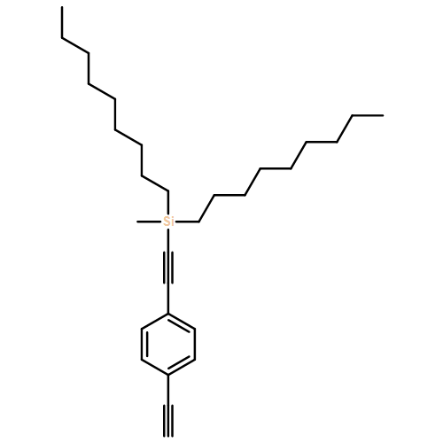 Benzene, 1-ethynyl-4-[2-(methyldinonylsilyl)ethynyl]- 