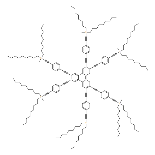 Triphenylene, 2,3,6,7,10,11-hexakis[2-[4-[2-(methyldinonylsilyl)ethynyl]phenyl]ethynyl]- 