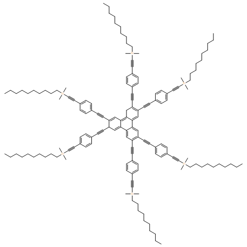 Triphenylene, 2,3,6,7,10,11-hexakis[2-[4-[2-(decyldimethylsilyl)ethynyl]phenyl]ethynyl]- 