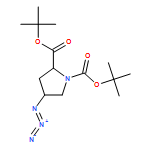 1,2-Pyrrolidinedicarboxylic acid, 4-azido-, 1,2-bis(1,1-dimethylethyl) ester, (2S,4S)- 