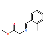 Glycine, N-[(2-methylphenyl)methylene]-, methyl ester 