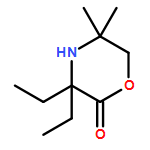 2-Morpholinone, 3,3-diethyl-5,5-dimethyl- 