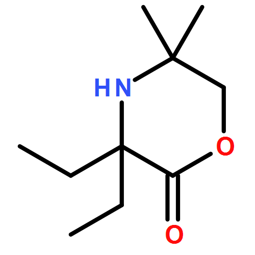 2-Morpholinone, 3,3-diethyl-5,5-dimethyl- 