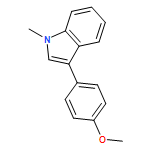 1H-Indole, 3-(4-methoxyphenyl)-1-methyl- 