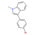 1H-Indole, 3-(4-bromophenyl)-1-methyl- 