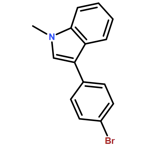 1H-Indole, 3-(4-bromophenyl)-1-methyl- 