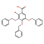 Benzoic acid, 2-bromo-3,4,5-tris(phenylmethoxy)- 