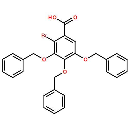 Benzoic acid, 2-bromo-3,4,5-tris(phenylmethoxy)- 