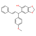 1,3-Benzodioxol-5-ol, 6-[(1R,2E)-1-(4-methoxyphenyl)-3-phenyl-2-propen-1-yl]- 