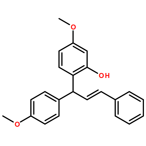 Phenol, 5-methoxy-2-[(1S,2E)-1-(4-methoxyphenyl)-3-phenyl-2-propen-1-yl]- 