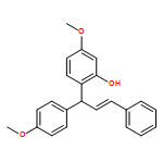 Phenol, 5-methoxy-2-[(2E)-1-(4-methoxyphenyl)-3-phenyl-2-propen-1-yl]- 