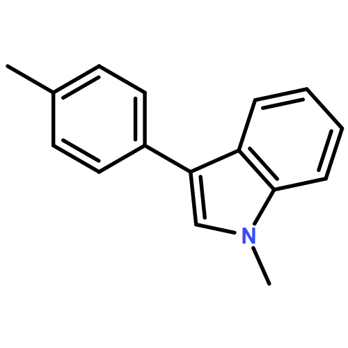 1H-Indole, 1-methyl-3-(4-methylphenyl)- 