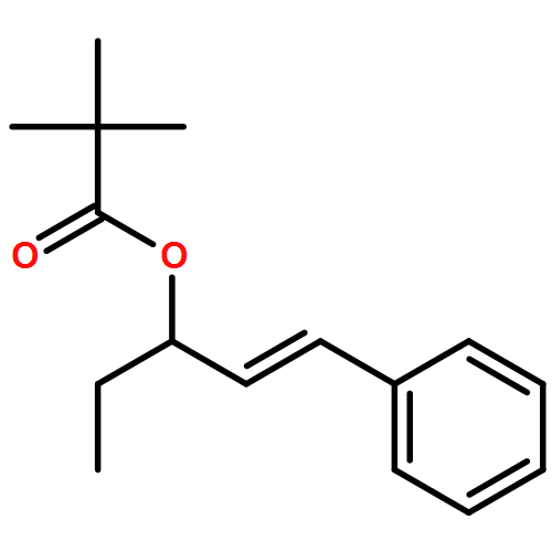 Propanoic acid, 2,2-dimethyl-, (2E)-1-ethyl-3-phenyl-2-propen-1-yl ester 