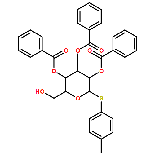 β-D-Glucopyranoside, 4-methylphenyl 1-thio-, 2,3,4-tribenzoate 