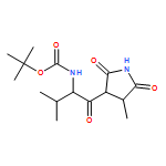 Carbamic acid, [(1S)-2-methyl-1-[[(3R,4S)-4-methyl-2,5-dioxo-3-pyrrolidinyl]carbonyl]propyl]-, 1,1-dimethylethyl ester (9CI) 