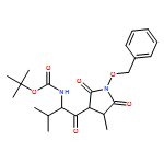 Carbamic acid, [(1S)-2-methyl-1-[[(3R,4S)-4-methyl-2,5-dioxo-1-(phenylmethoxy)-3-pyrrolidinyl]carbonyl]propyl]-, 1,1-dimethylethyl ester (9CI) 