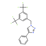 1H-1,2,3-Triazole, 1-[[3,5-bis(trifluoromethyl)phenyl]methyl]-4-phenyl- 