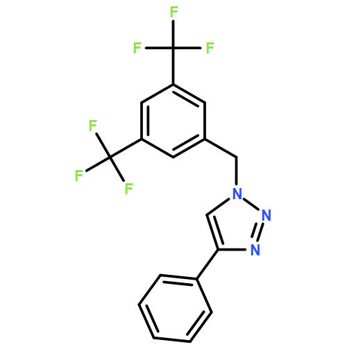 1H-1,2,3-Triazole, 1-[[3,5-bis(trifluoromethyl)phenyl]methyl]-4-phenyl- 