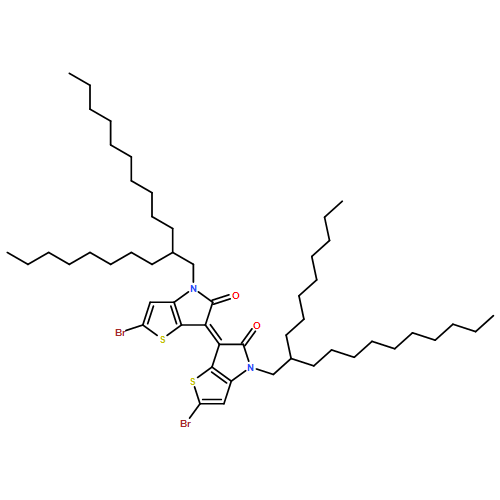 5H-Thieno[3,2-b]pyrrol-5-one, 2-bromo-6-[2-bromo-4,5-dihydro-4-(2-octyldodecyl)-5-oxo-6H-thieno[3,2-b]pyrrol-6-ylidene]-4,6-dihydro-4-(2-octyldodecyl)- 